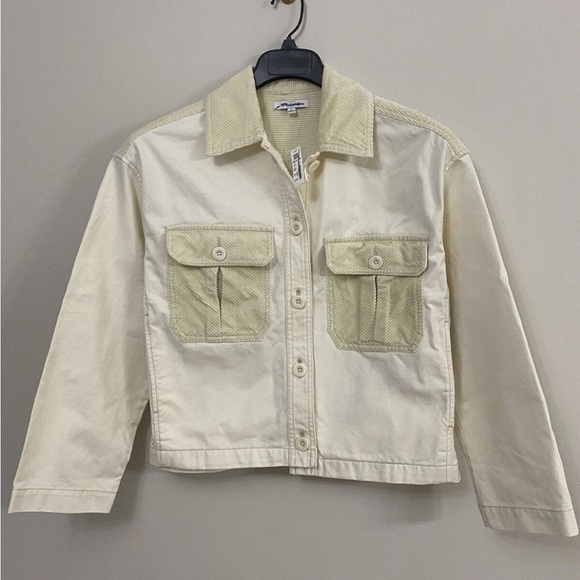 Madewell Chino Boxy Shirt-Jacket New Size S Small - Picture 8 of 10